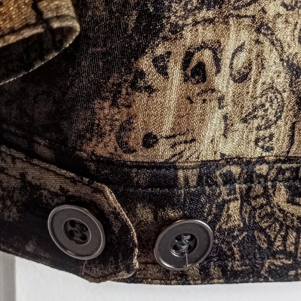 Ruby Rd. Black Bronze Abstract Print Jacket - image 3